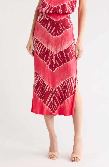 Felicity Satin Midi Skirt