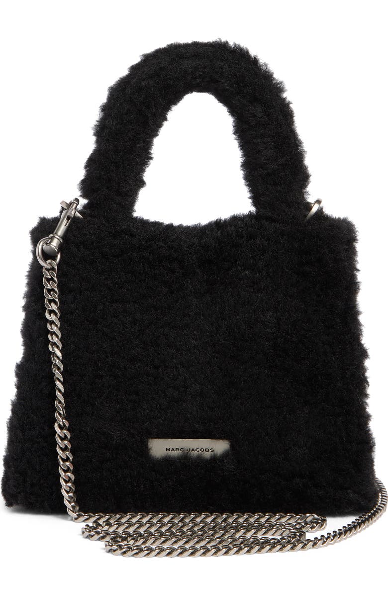 Marc Jacobs Faux Fur Min Top Handle Satchel, Alternate, color,