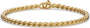 David Yurman Men's Sculpted Cable Chain Bracelet in 18K Yellow Gold, 3.7mm
