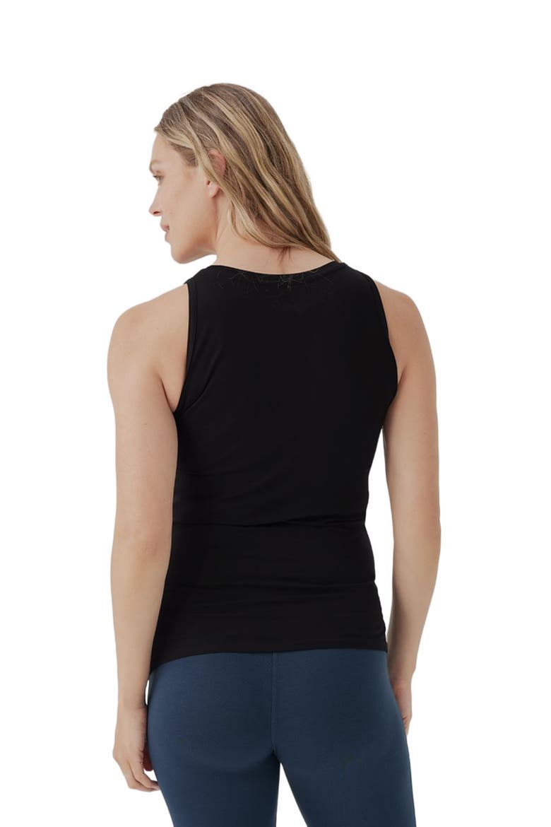Organic Maternity Everyday Tank, Alternate, color, Black