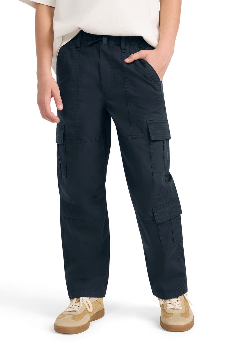 abercrombie kids Kids' Baggy Cargo Pants, Alternate, color, Anthracite