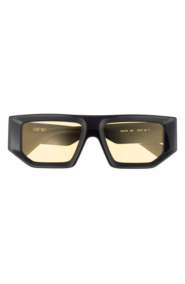 Off-White Vancouver 53mm Square Sunglasses, Main, color, Black Yellow