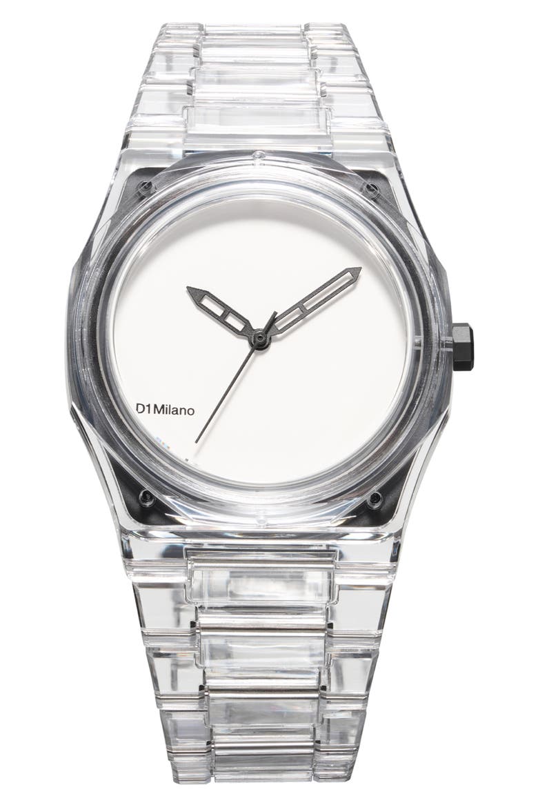 Nylon Bracelet Watch, 39mm, Main, color, WHITE
