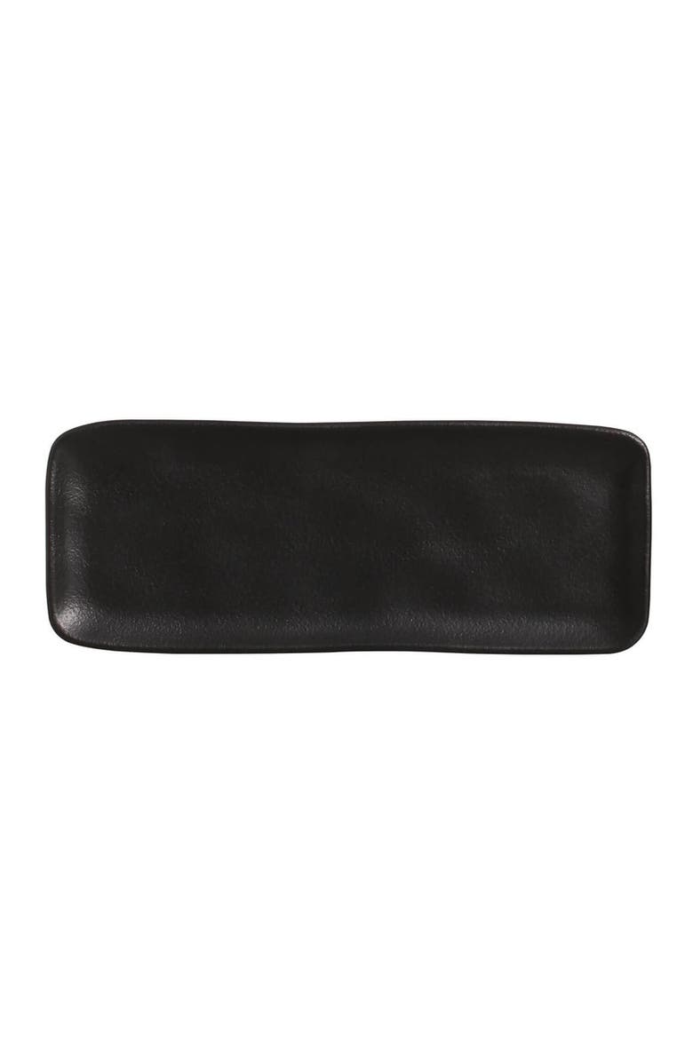 Porto Brasil Rectangular Platter Medium Set of 4, Main, color, Matte Black