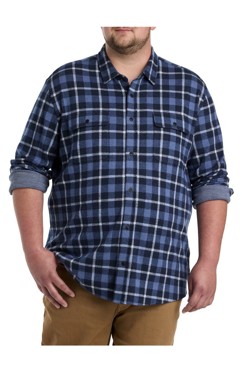 Faherty Big 
Tall Legend Sweater Shirt, Main, color, Blue Winds Plaid