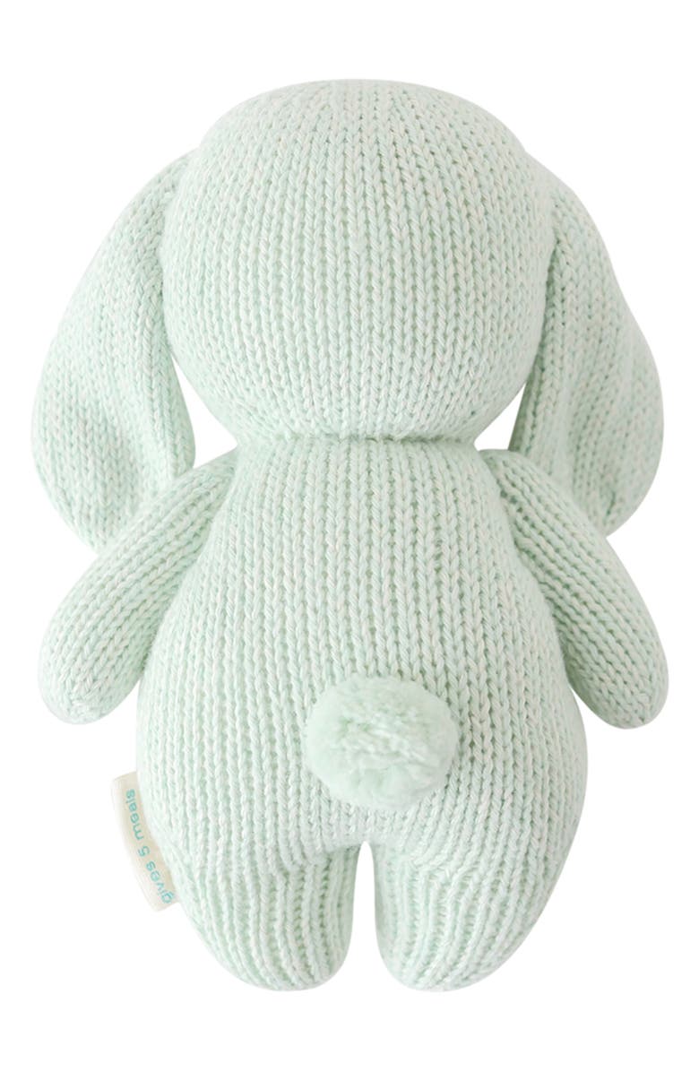 cuddle+kind Knit Baby Bunny Stuffed Animal, Alternate, color, Green