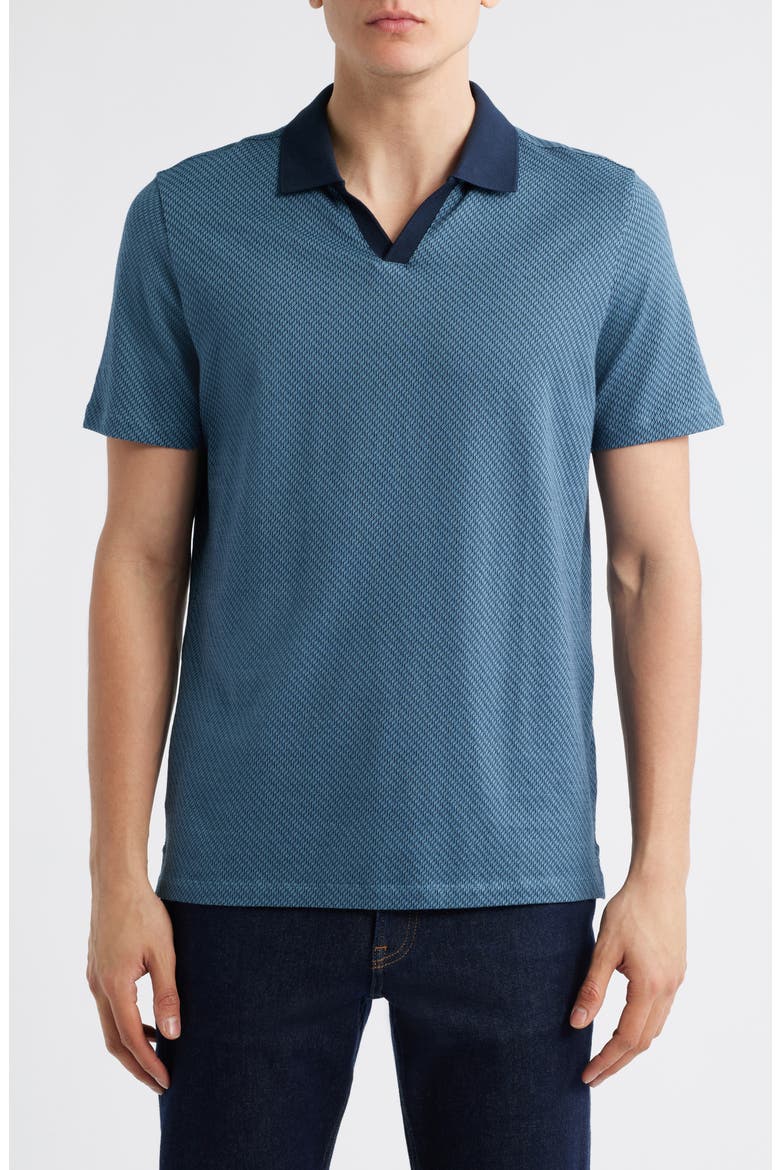 Lake City Johnny Collar Polo, Main, color, DARK TEAL