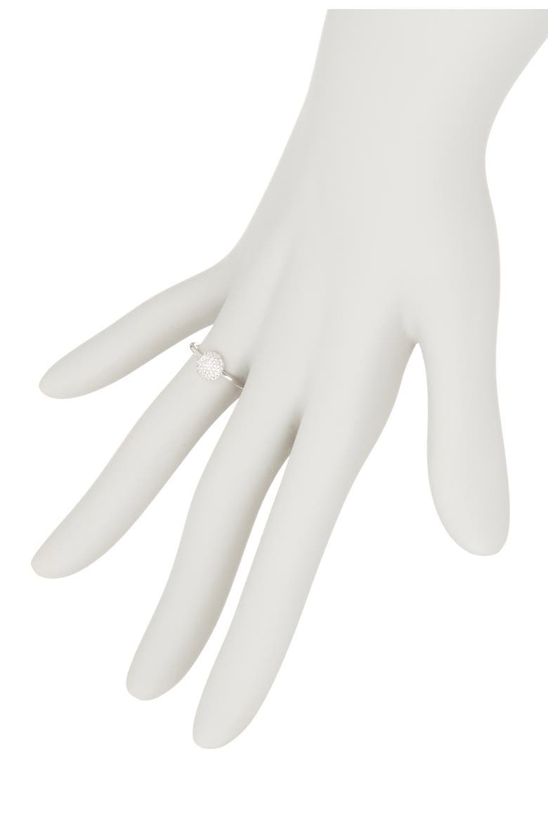 RON HAMI 14K White Gold Pave Diamond Disc Ring - 0.11 ctw, Alternate, color, 