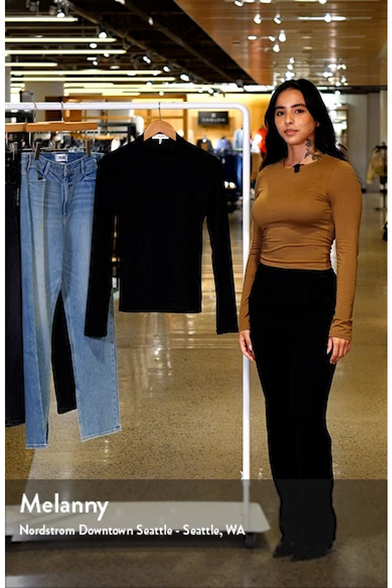 Metallic Funnel Neck Top video