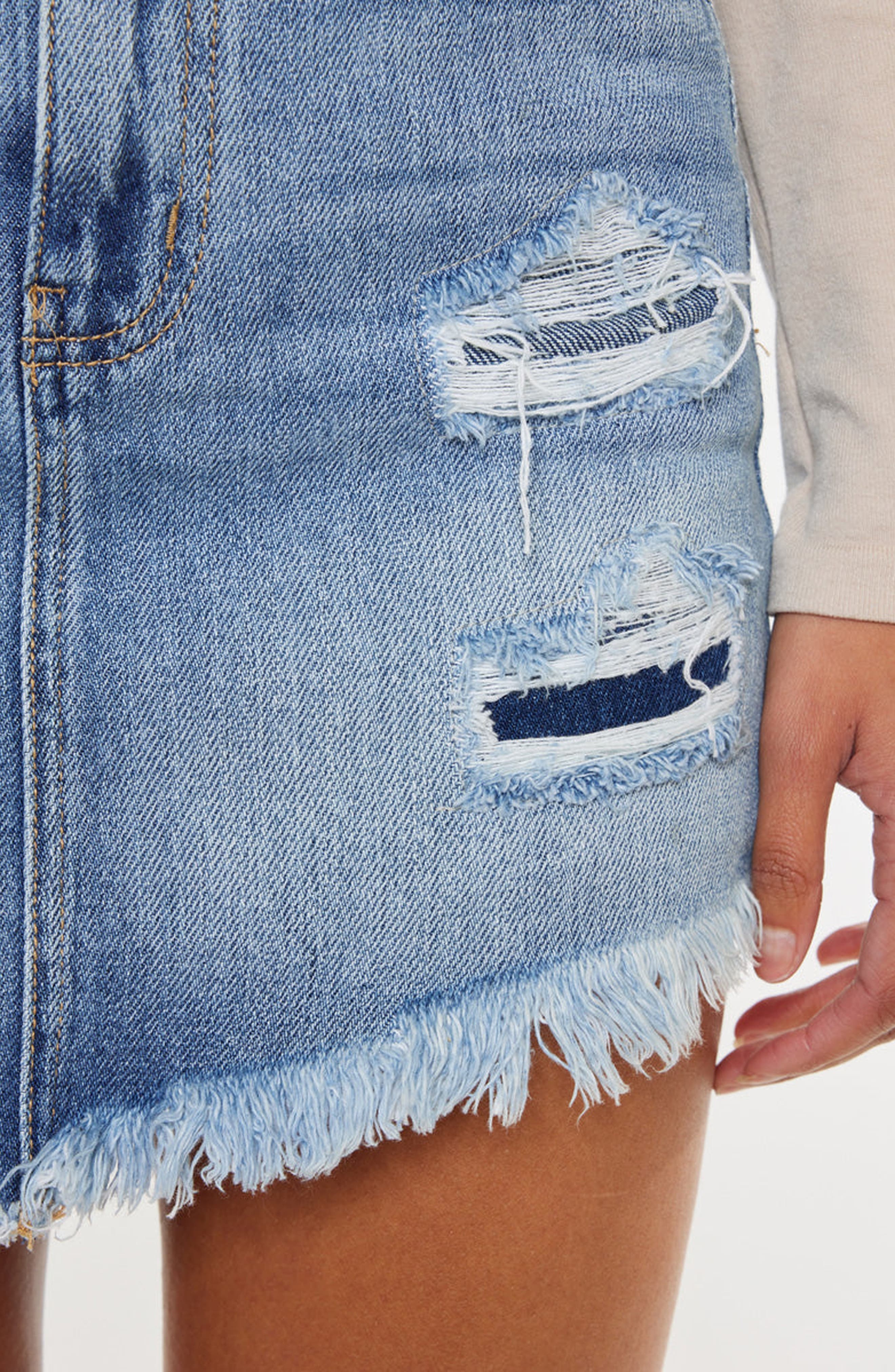 KanCan Maylan Mended Skirt (Women) | Nordstrom