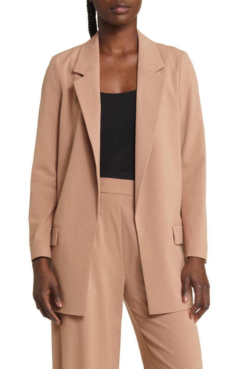 AllSaints Aleida Blazer, Main, color, Fawn Brown