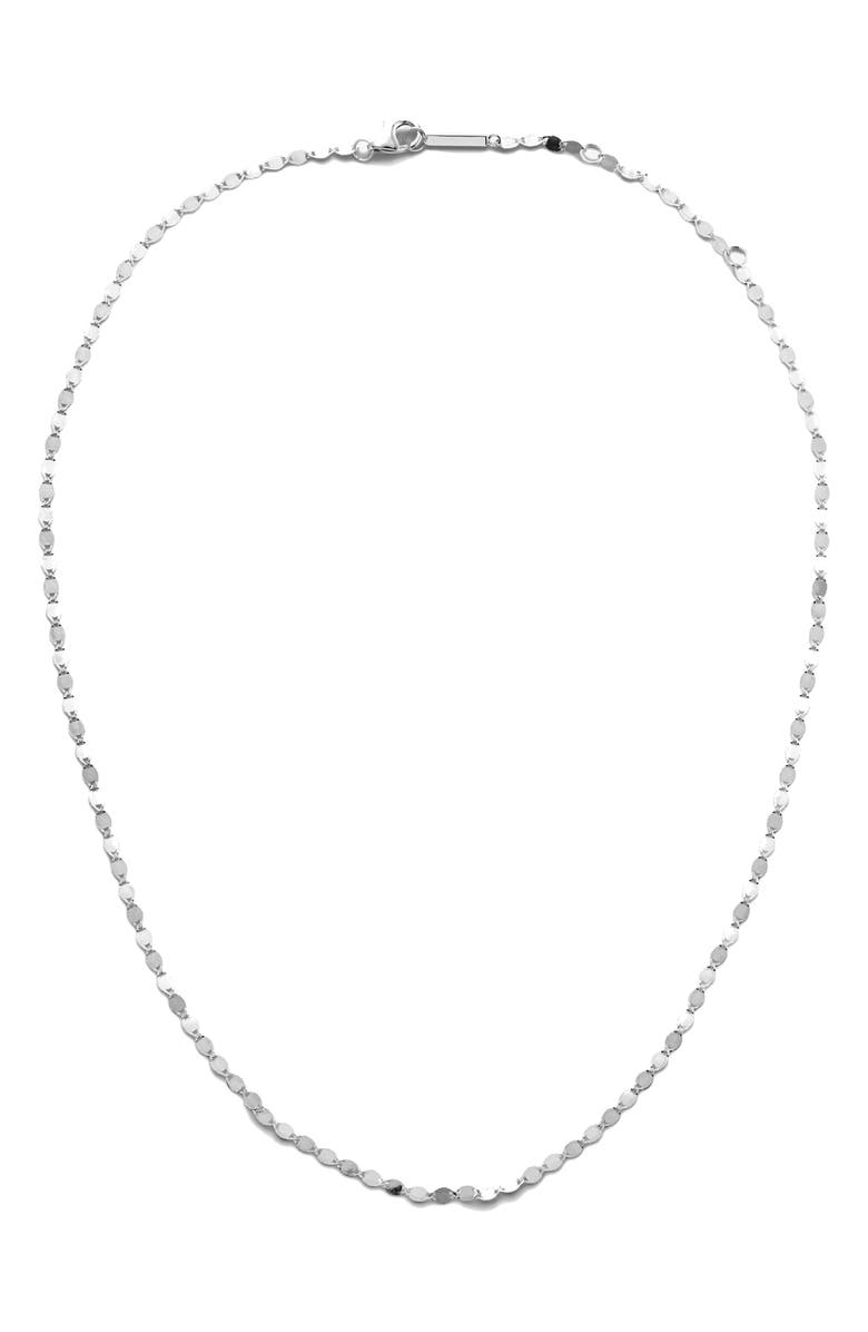 LANA Petite Nude 14K Gold Chain Choker, Alternate, color, White Gold