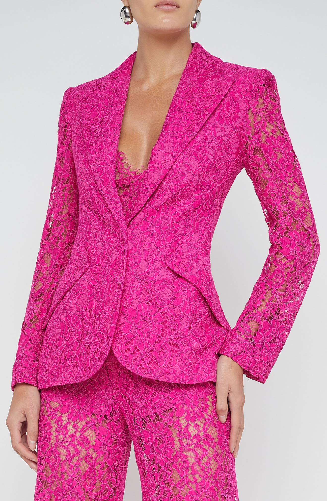 L'AGENCE Chamberlain Lace Blazer