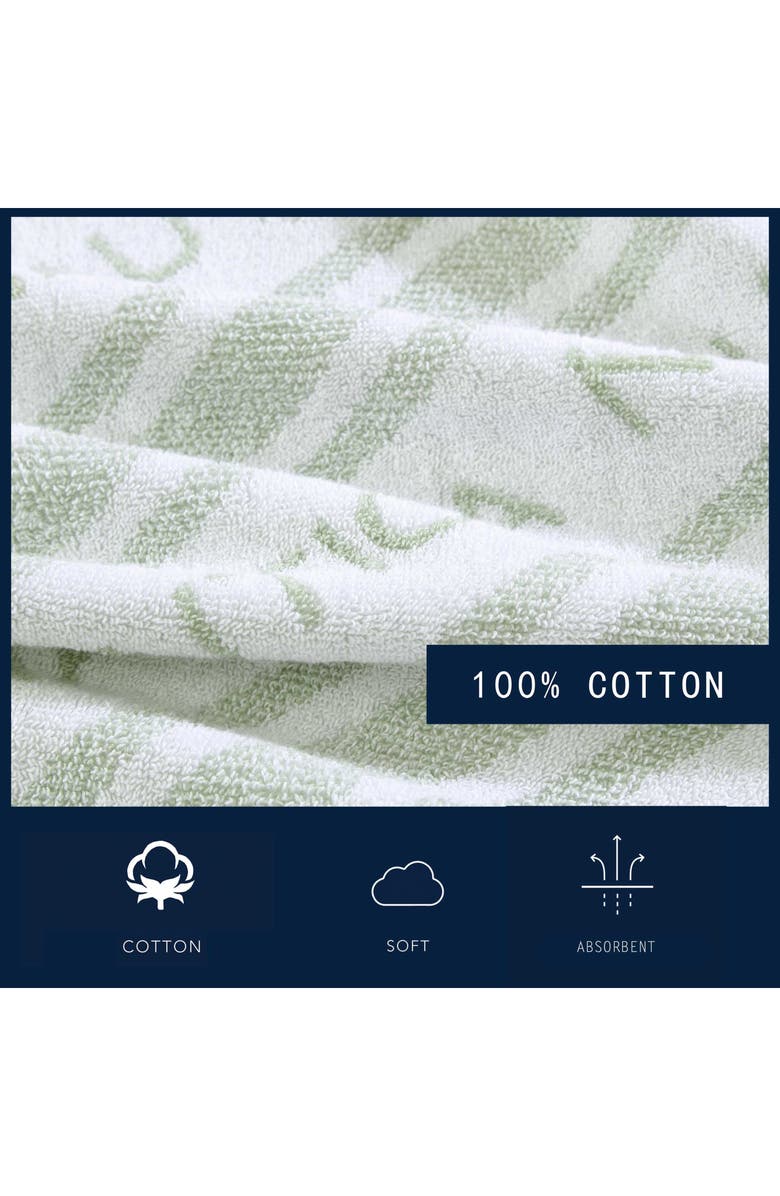 Nautica 6-Piece Cotton Towel Set, Alternate, color, Lt-Pastel Green