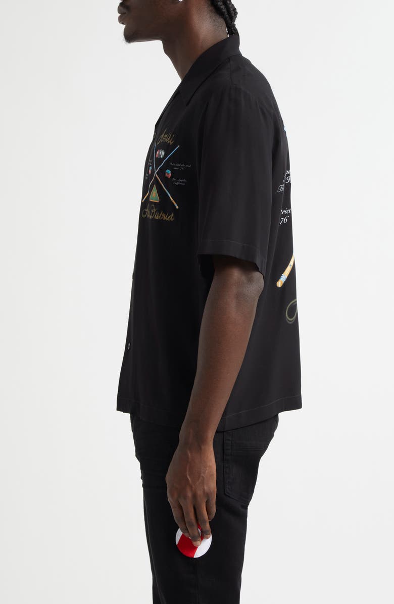 AMIRI Pool Cue Bowling Shirt, Alternate, color,