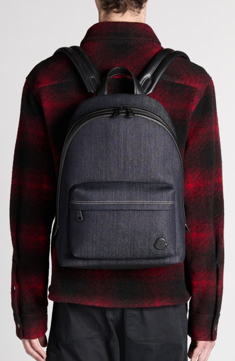 Carlo Denim & Leather Backpack