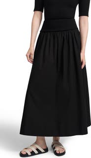 Marcella Throop Cotton Poplin Maxi Skirt