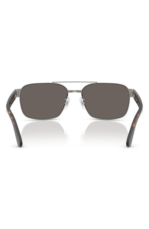 Ray Ban Ray-ban 61mm Square Sunglasses In Gunmetal