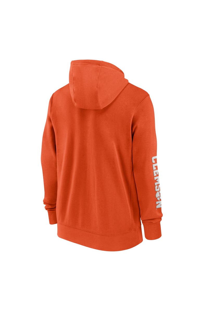 Nike Men's Nike Orange Clemson Tigers 2024 Sideline Full-Zip Hoodie, Alternate, color, Orange