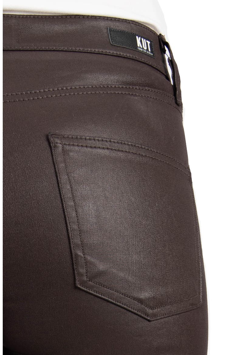 Mia High Waist Toothpick Skinny Jeans, Alternate, color, CHOCOLATE
