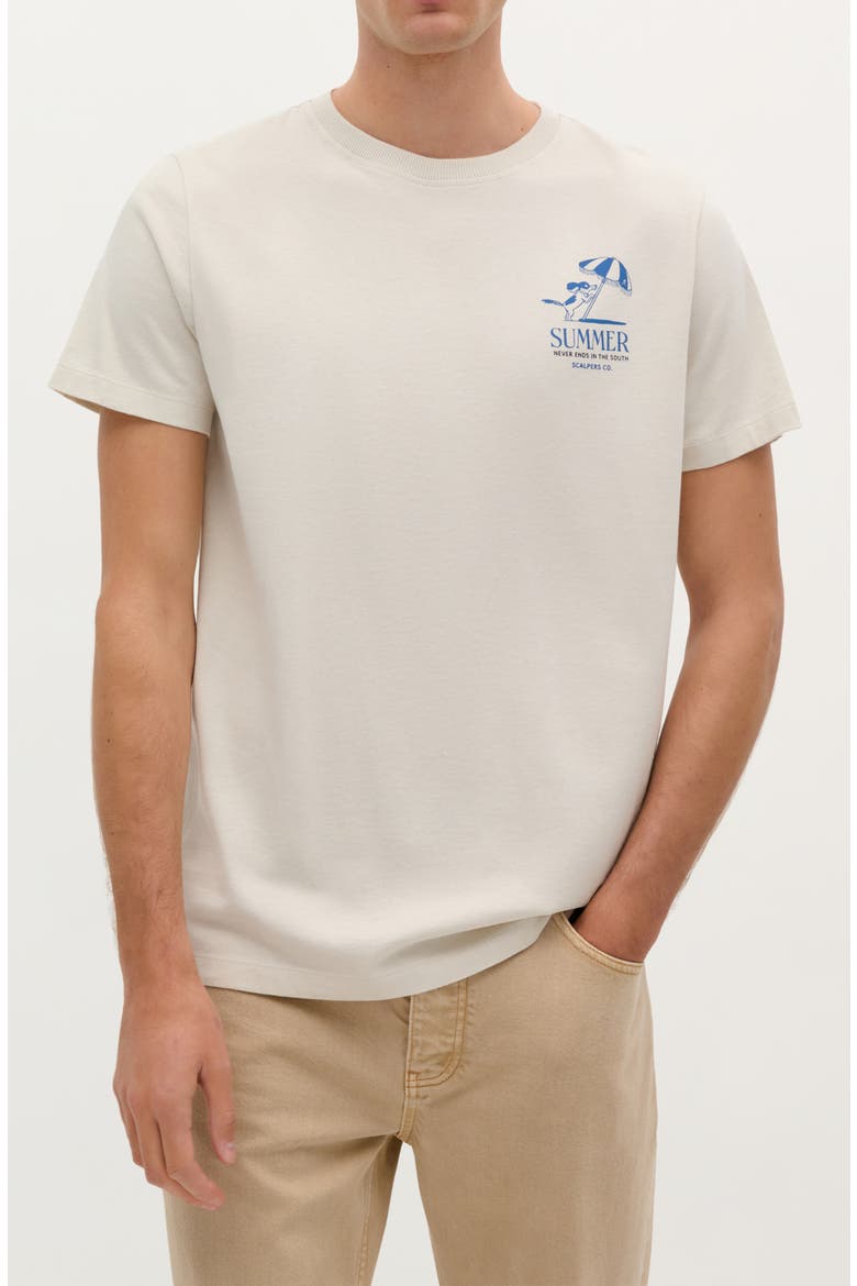 Summer Dog Tee, Main, color, LIGHT GREY