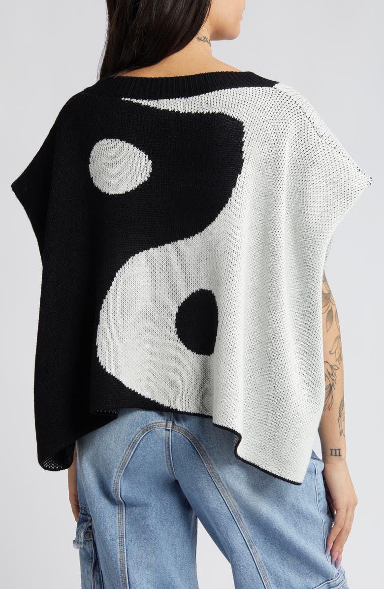 Dressed in Lala Yin & Yang Shoulder Pad Sweater, Alternate, color, 
