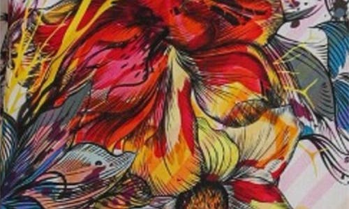 Apny Sleeveless Maxi Dress In Yellow/red Multi