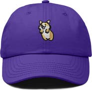 Dalix Leaping Corgi Embroidered Cap