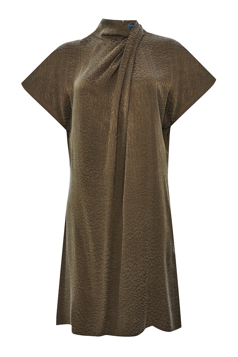 Martha Mini Dress, Alternate, color, KHAKI