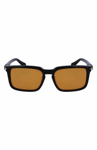 FERRAGAMO Gancini Evolution 56mm Rectangular Sunglasses