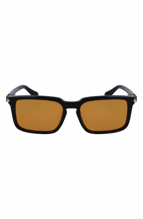 FERRAGAMO Gancini Evolution 56mm Rectangular Sunglasses
