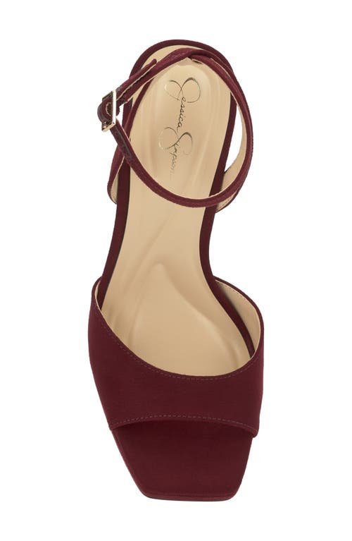Jessica Simpson Jixte Ankle Strap Platform Sandal In Red