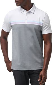 TravisMathew First Timer Stripe Colorblock Polo
