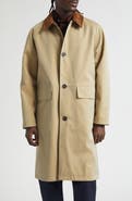 Drake's Reversible Single Breasted Mac Jacket