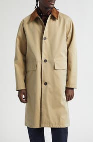 Drake's Reversible Single Breasted Mac Jacket
