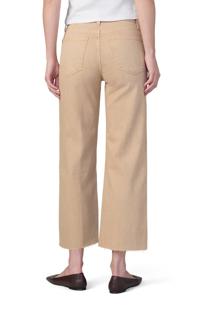The Blake Raw Hem High Waist Ankle Wide Leg Jeans, Alternate, color, GINGER ROOT