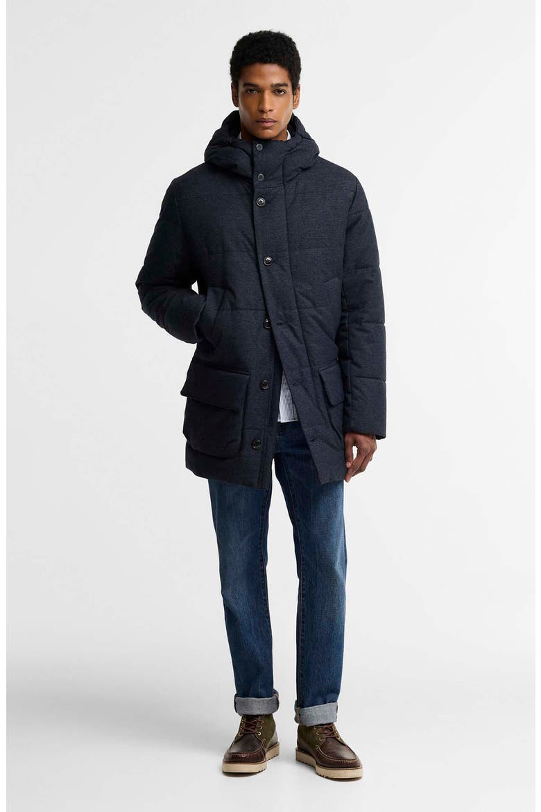 Winter Bedale Baffle Quilted Puffer Jacket, Alternate, color, DARK NAVY