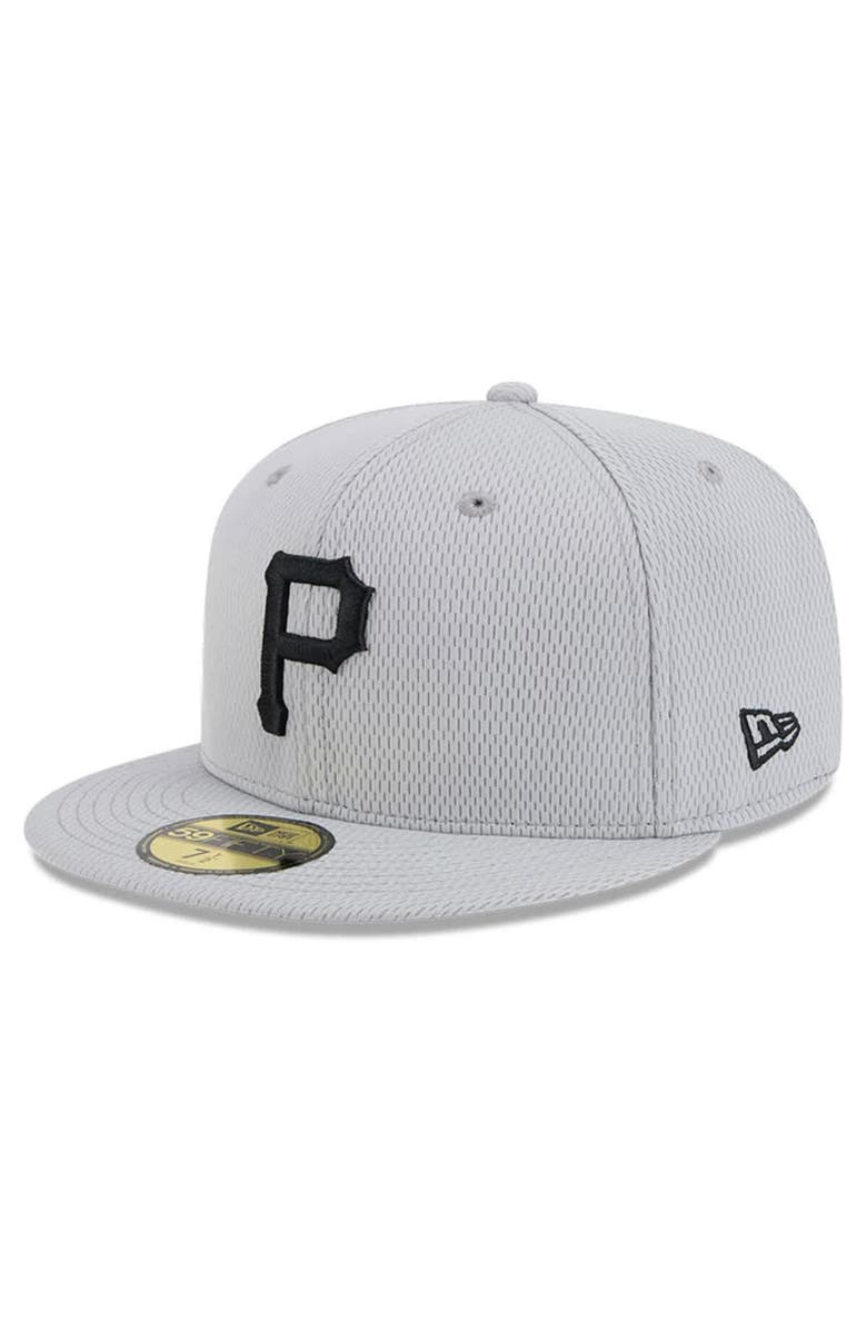 New Era Men's New Era Gray Pittsburgh Pirates 2025 MLB Clubhouse 59FIFTY Fitted Hat, Alternate, color, Gray