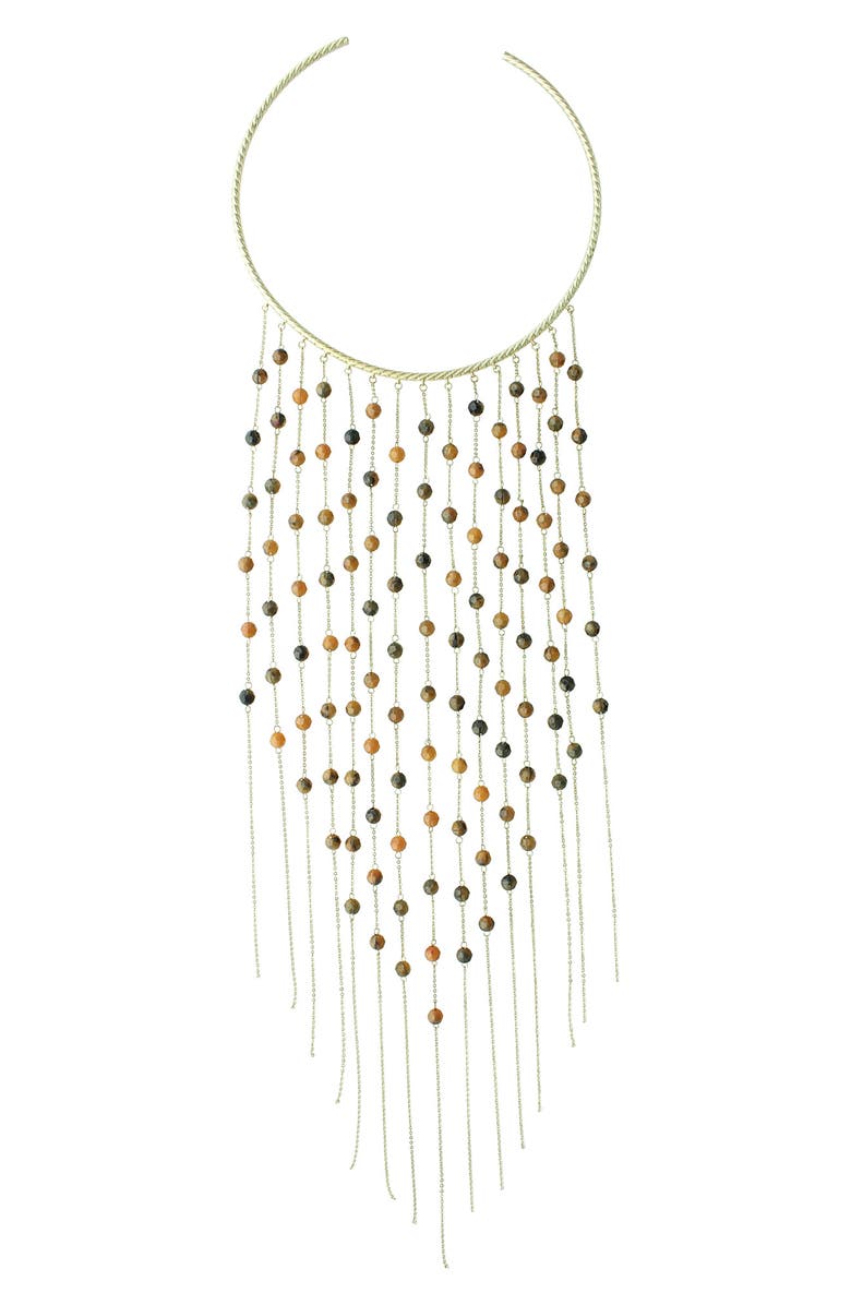 OLIVIA WELLES Long Story Short Necklace, Main, color, Gold / Red