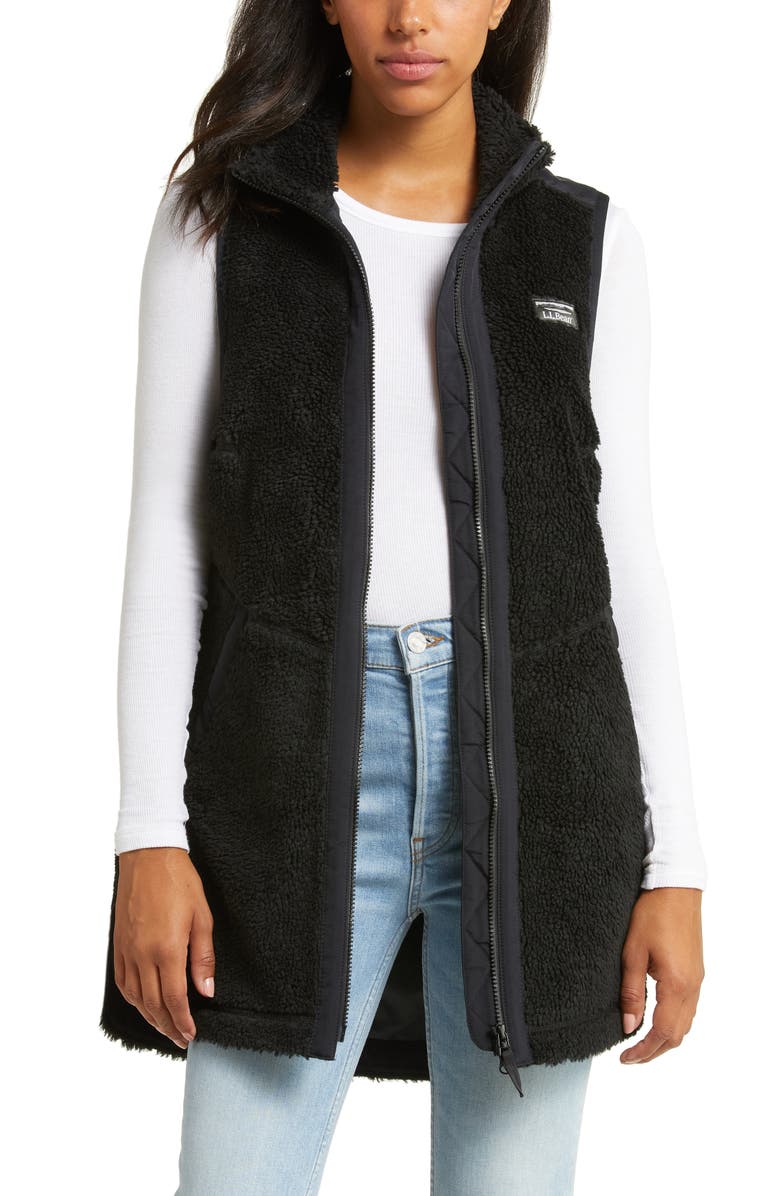 L.L.Bean Fleece Zip Vest, Main, color, 