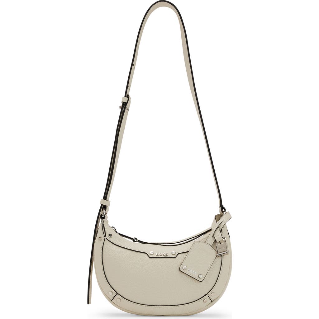 Hugo Boss Boss Small Ivy Hobo Bag In White