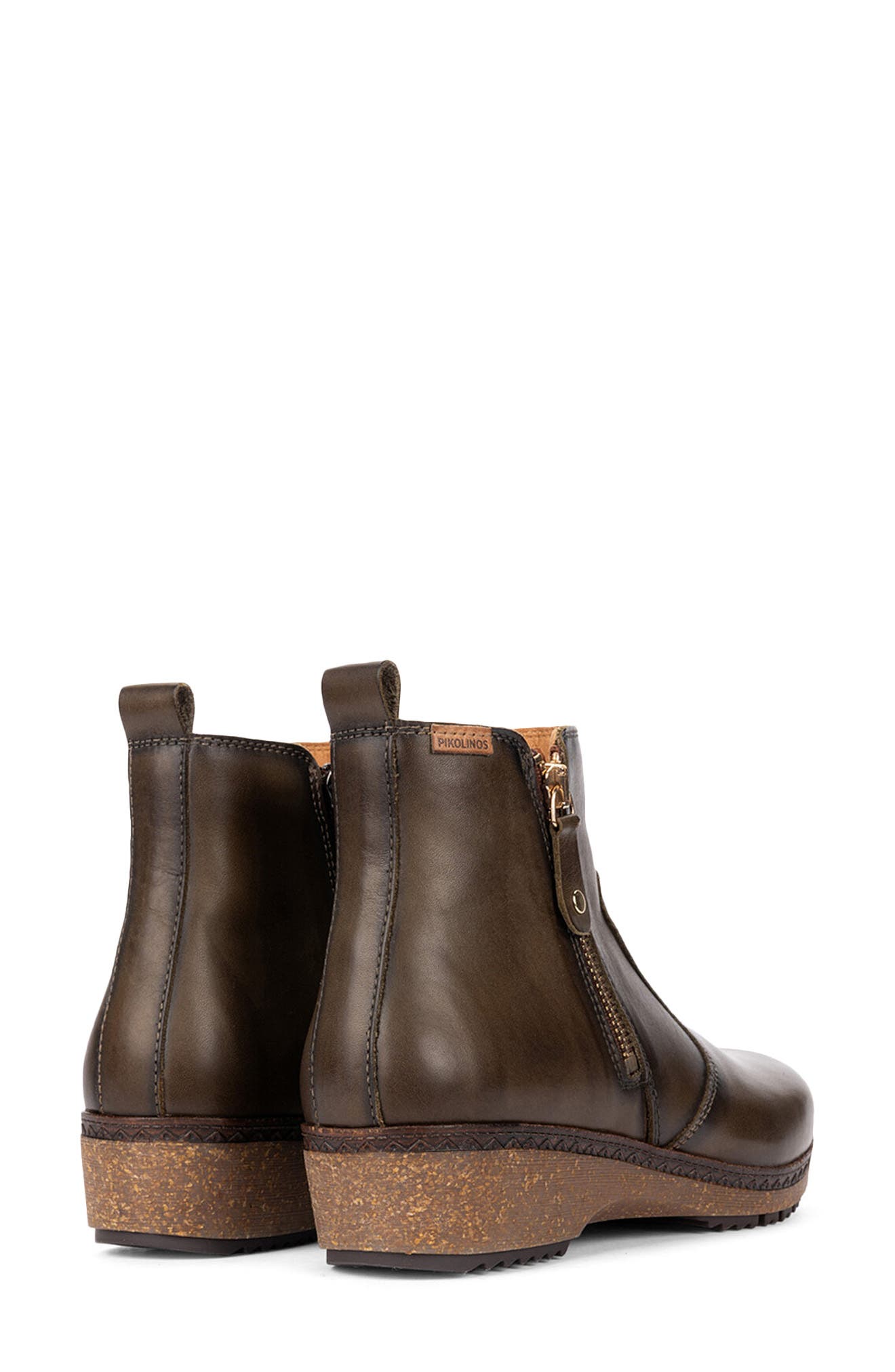 Granada Leather Bootie, Alternate, color, SEAWEED