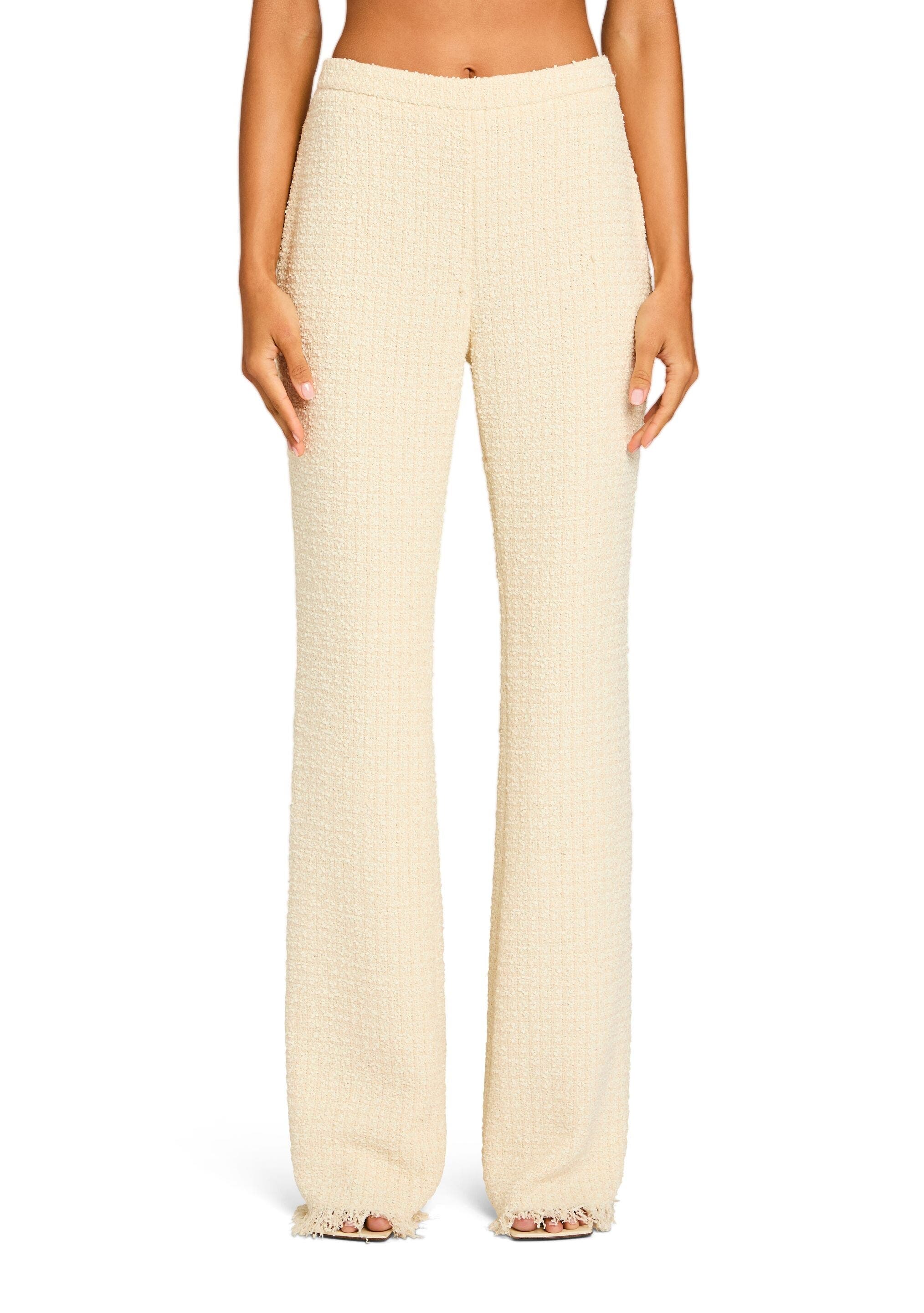 Ser.o.ya Shar Boucle Pant In Eggshell