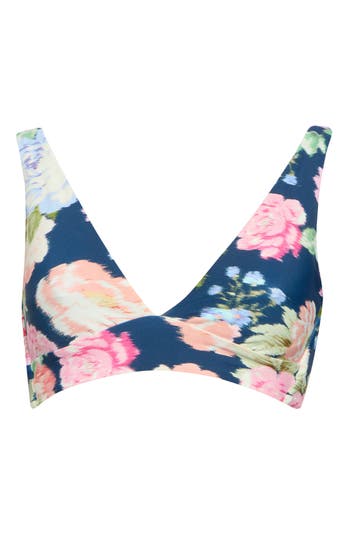 Maaji Allure Reversible Bikini Top In Blue
