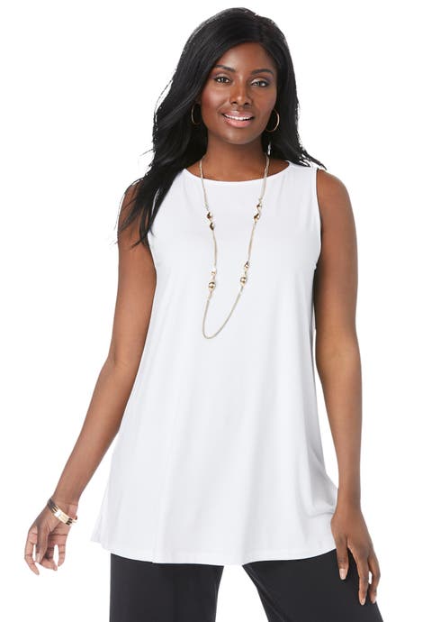 Stretch Knit Tunic Tank (Plus Available)
