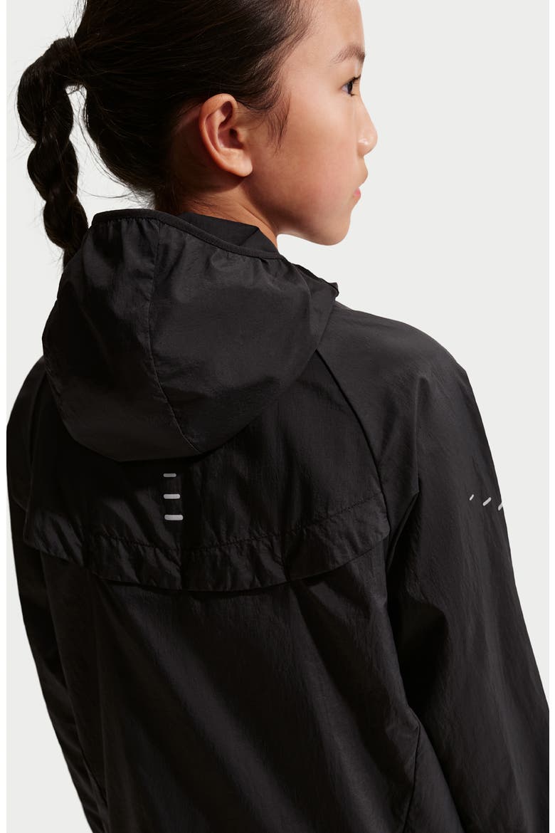 Kids' Stride Water Repellent Jacket, Alternate, color, BLACK/ BLACK