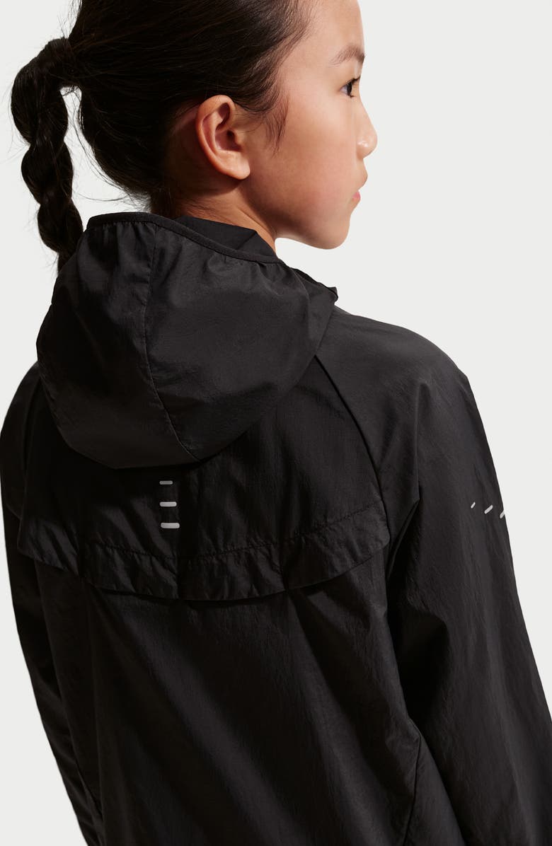 Nike Kids' Stride Water RepellentJacket, Alternate, color, Black/ Black