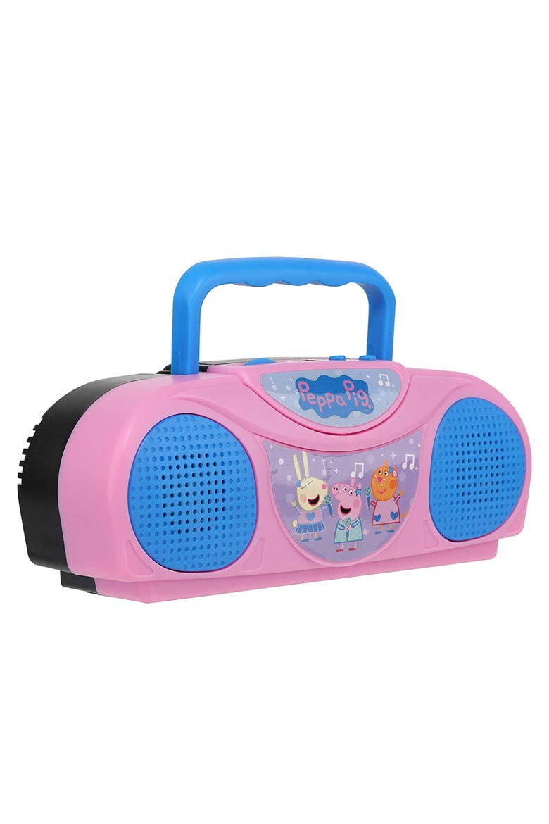 Portable Radio Karaoke with Microphone, Alternate, color, Pink