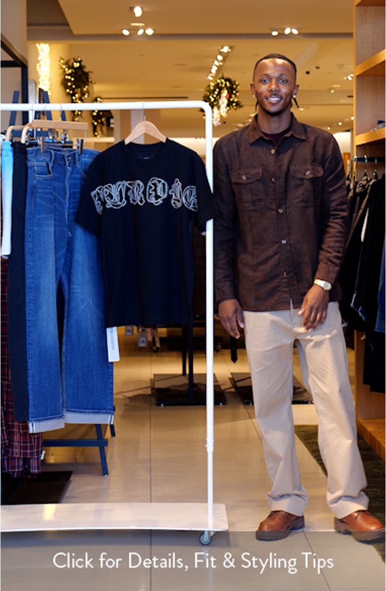 Embroidered Logo Textured Jersey T-Shirt, sales video thumbnail