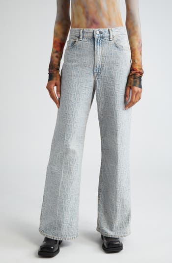 Acne Studios ワイドチノパンツ 34 Acne Studios デニム - Mid Blue | FWRD